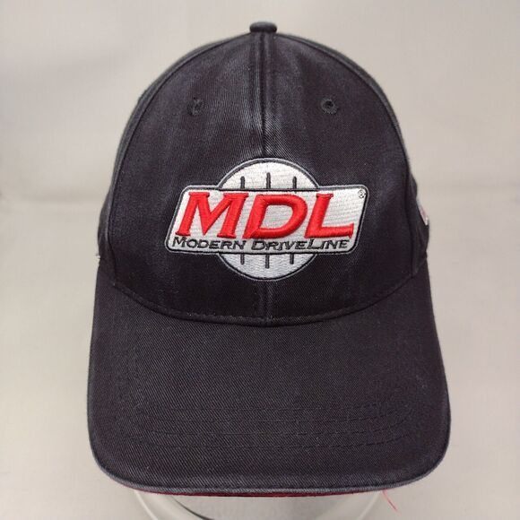 MDL Modern Driveline Strapback Hat Black OSFA Embroidered My Hat Guy - Picture 2 of 8